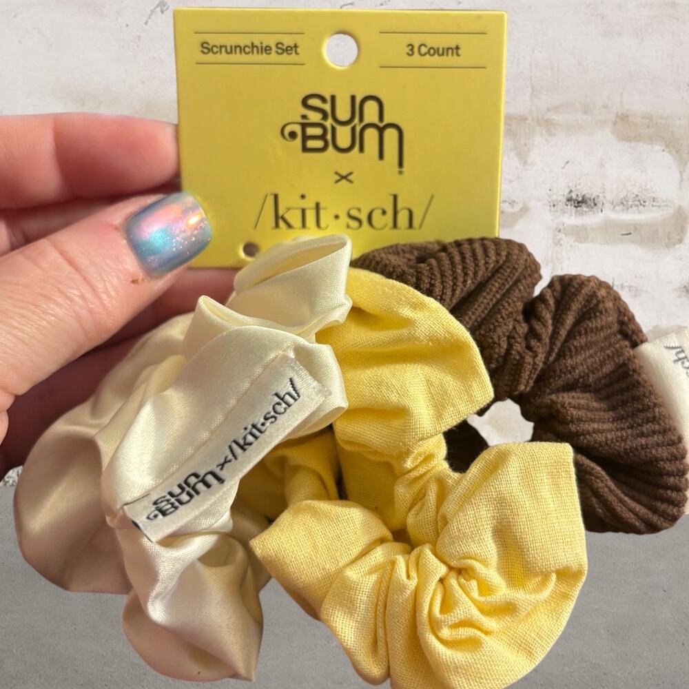 SunBum x Kitsch Limited Edition Scrunchie Set NEW